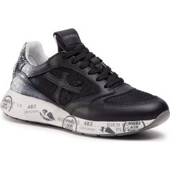 Sneakersy PREMIATA - Zaczacd 4882 Black/White. Czarne półbuty damskie Premiata, bez wzorów, ze skóry ekologicznej, bez obcasa, bez zapięcia. Za 1029,00 zł.