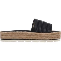 Gant Cape Coral Kapcie Czarny. Czarne kapcie damskie GANT, ze skóry. Za 443,95 zł.