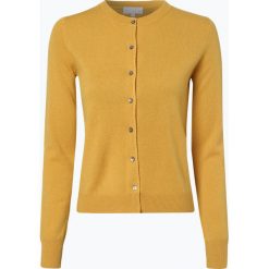 Marie Lund - Kardigan damski z czystego kaszmiru, żółty. Żółte bez kategorii marki Marie Lund, xl, z kaszmiru. Za 399,95 zł.
