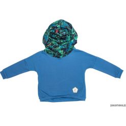Bluzy chłopięce rozpinane: Bluza Blue Dark Leaves by ALEOSA
