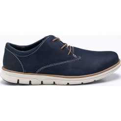 Timberland - Półbuty Bradstreet PT Oxford. Niebieskie mokasyny męskie Timberland, ze skóry, casualowe, z okrągłym noskiem. W wyprzedaży za 449,90 zł.