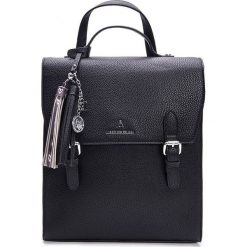 L'Atelier du Sac plecak damski Yasmine 9188 czarny z pashmina. Czarne plecaki damskie L'Atelier du Sac, bez wzorów. Za 389,00 zł.