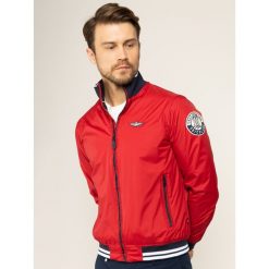 Kurtka bomber Aeronautica Militare Sailor 201AB1831CT2597. Czerwone kurtki męskie Aeronautica Militare, m, bez wzorów, z poliamidu, bez kaptura. Za 889,00 zł.