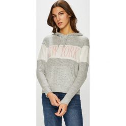 Tally Weijl - Bluza. Szare bluzy damskie TALLY WEIJL, s, z nadrukiem, z elastanu, bez rękawów, z kapturem. W wyprzedaży za 49,90 zł.