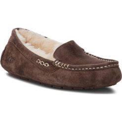 Kapcie UGG - W Ansley 3312 W/Cho. Pomarańczowe klapki damskie Ugg, bez wzorów, z wełny, bez obcasa. W wyprzedaży za 369,00 zł.