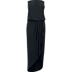 Urban Classics Ladies Viscose Bandeau Dress Sukienka czarny. Czarne sukienki damskie marki Urban Classics, xl, bez wzorów, bez kołnierzyka, bez rękawów. Za 121,90 zł.