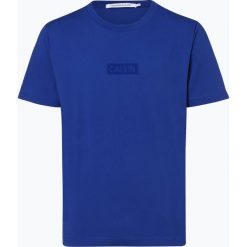 Calvin Klein Jeans - T-shirt męski, niebieski. Niebieskie t-shirty męskie marki Calvin Klein Jeans, s, z nadrukiem, z jeansu, bez kołnierzyka. Za 179,95 zł.