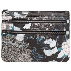 Desigual Portfel Mone Arcadia Multi Zip Negro 18Wayp33 2000. Szare portfele damskie marki Desigual. W wyprzedaży za 108,00 zł.