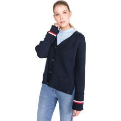 Tommy Hilfiger Hasel Cardigan Niebieski. Niebieskie bluzy damskie m, z bawełny. Za 679,95 zł.