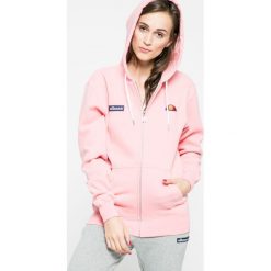 Ellesse - Bluza. Czarne bluzy damskie z kieszeniami marki Ellesse, z nadrukiem, z bawełny, z kapturem. W wyprzedaży za 179,90 zł.