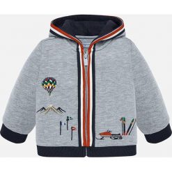 Mayoral - Bluza dziecięca 74-98 cm. Szare bluzy chłopięce Mayoral, z aplikacjami, z elastanu, bez rękawów, z kapturem. Za 129,90 zł.