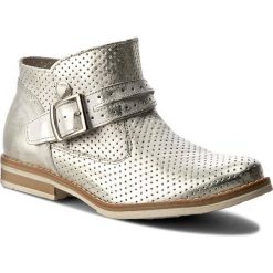 Botki SERGIO BARDI - Aniela FS127247517SW 110. Żółte botki damskie skórzane marki Sergio Bardi, eleganckie, z paskami. W wyprzedaży za 179,00 zł.