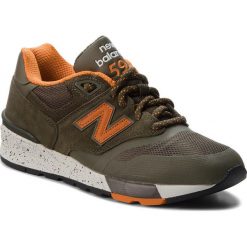 Sneakersy NEW BALANCE - ML597SKJ Zielony. Zielone sneakersy męskie marki New Balance, na co dzień, bez wzorów, ze skóry, eleganckie, bez zapięcia. W wyprzedaży za 269,00 zł.