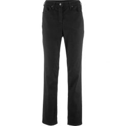 Wygodne spodnie ze stretchem STRAIGHT bonprix czarny. Czarne spodnie damskie bonprix. Za 109,99 zł.