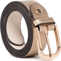 Pasek Damski LIU JO - Cintura Cm 3,5 NA0231 E0087 Gold 00529. Żółte paski damskie Liu Jo, w paski, ze skóry ekologicznej. Za 209,00 zł.