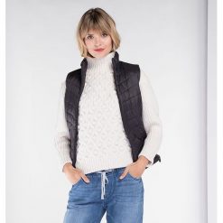 Kamizelka damska. Czarne kamizelki damskie Wittchen, na lato, xxl, z nylonu, eleganckie. W wyprzedaży za 143,91 zł.