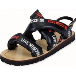 Sandały i Klapki Love Moschino. Czerwone klapki damskie Love Moschino, bez wzorów, bez obcasa. Za 710,00 zł.