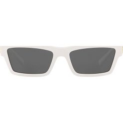 Versace - Okulary 0VE4362. Białe okulary przeciwsłoneczne damskie marki VERSACE, prostokątne. Za 999,90 zł.