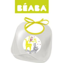 Śliniak z kieszonką Bunny (913405). Szare śliniaki marki Beaba. Za 46,99 zł.
