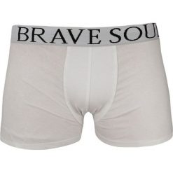 Męskie, Bawełniane Bokserki Brave Soul, Bawełna z Elastanem, Białe, Obcisłe MAJBRSCLARKbiale. Białe majtki męskie Brave Soul, bez wzorów, z elastanu. Za 19,00 zł.