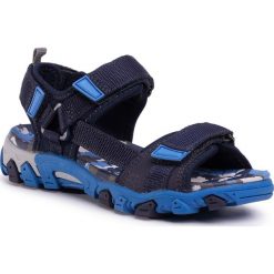 Sandały SUPERFIT - 0-600101-8000 S Blau/Blau. Niebieskie sandały chłopięce Superfit, ze skóry ekologicznej, bez zapięcia. W wyprzedaży za 199,00 zł.