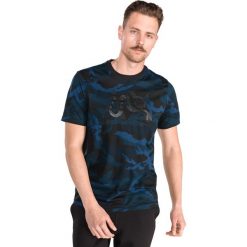 Armani Exchange Koszulka Czarny Niebieski. Niebieskie podkoszulki męskie Armani Exchange, m, z nadrukiem, z bawełny, z krótkim rękawem. Za 283,95 zł.