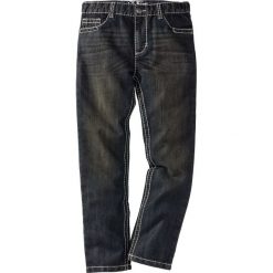 Dżinsy Slim Fit bonprix czarny "stone". Czarne jeansy dziewczęce marki bonprix. Za 44,99 zł.