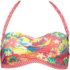 Biustonosz bikini "Sarram" w kolorze czerwonym ze wzorem. Czerwone stroje kąpielowe dwuczęściowe damskie marki Brunotti, w paski. W wyprzedaży za 74,95 zł.