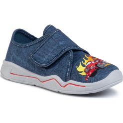 Kapcie SUPERFIT - 0-600298-8100 S Blau. Niebieskie sandały chłopięce Superfit, z tworzywa sztucznego, bez zapięcia. W wyprzedaży za 129,00 zł.