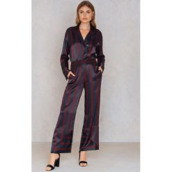 Spodnie z wysokim stanem: By Malene Birger Spodnie Greetha – Red,Blue,Multicolor,Navy
