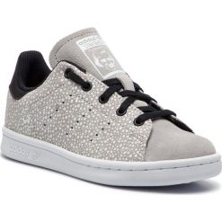 Buty adidas - Stan Smith C F34169 Gretwo/Gretwo/Cblack. Szare półbuty dziewczęce Adidas, na sznurówki. Za 229,00 zł.