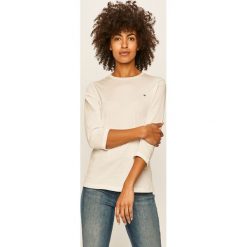 Tommy Hilfiger - Bluzka. Niebieskie bluzki damskie TOMMY HILFIGER, na co dzień, s, bez wzorów, z bawełny, z okrągłym kołnierzem, bez rękawów. W wyprzedaży za 159,90 zł.