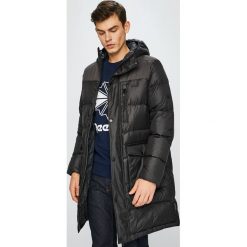 Jack Wolfskin - Kurtka puchowa. Czarne płaszcze męskie Jack Wolfskin, m, bez wzorów, z poliesteru, długie, z kapturem. W wyprzedaży za 749,90 zł.