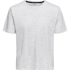 ONLY&SONS Koszulka męska Lars Ss Long y Napp Tee Bright White (rozmiar M). Białe koszulki męskie Only&Sons, m, bez wzorów, z materiału, bez kołnierzyka, bez rękawów. W wyprzedaży za 50,00 zł.