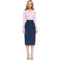 CELESTA Ołówkowa spódniczka midi - granatowa. Niebieskie spódniczki damskie Stylove, na co dzień, s, z aplikacjami, eleganckie, midi, ołówkowe. Za 49,50 zł.