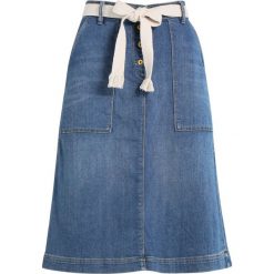 Noa Noa SOFT Spódnica trapezowa art blue. Niebieskie spódniczki damskie marki Noa Noa, bez wzorów, z elastanu, trapezowe. Za 459,00 zł.