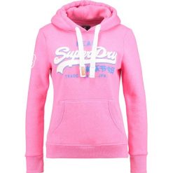Bluzy damskie: Superdry VINTAGE LOGO TRI ENTRY HOOD Bluza z kapturem snowy pink