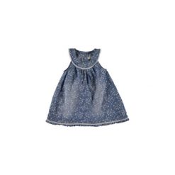 Name it Girls Sukienka Abava light blue denim - niebieski - Gr.104. Niebieskie sukienki niemowlęce Name it, bez wzorów, z bawełny, bez rękawów. Za 96,50 zł.