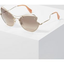 Okulary przeciwsłoneczne damskie: Miu Miu Okulary przeciwsłoneczne pale gold