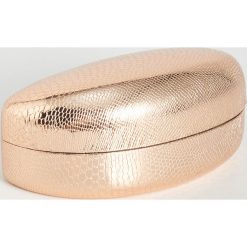 Błyszczące etui na okulary - Beżowy. Brązowe etui damskie Sinsay. W wyprzedaży za 9,99 zł.
