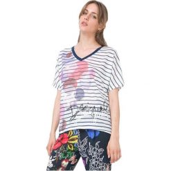 Desigual T-Shirt Damski Ts Uxia 73T2Ea5 5135 (Rozmiar S). Białe koszulki damskie marki Desigual, s. W wyprzedaży za 101,00 zł.