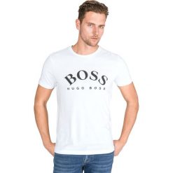 BOSS Koszulka Biały. Białe podkoszulki męskie Boss, xxl, z nadrukiem, z bawełny, z krótkim rękawem. Za 268,95 zł.