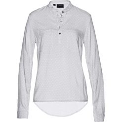 Tunika bonprix matowy srebrny - biel wełny w kropki. Szare tuniki damskie z nadrukiem bonprix, z wełny, z krótkim rękawem. Za 49,99 zł.