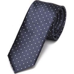 KRAWAT MĘSKI WE WZORY, W KROPKI. Niebieskie krawaty męskie marki Top Secret, w kropki, klasyczne. Za 29,99 zł.