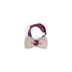 MUCHA LNIANA GOTOWA CLARET UNIQUE. Czerwone muszki męskie marki R3s men's accessories, bez wzorów, ze lnu. Za 54,00 zł.