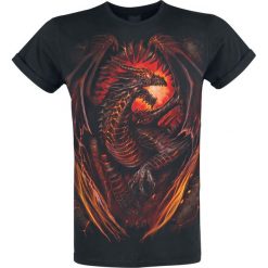 T-shirty męskie: Spiral Dragon Furnace T-Shirt czarny