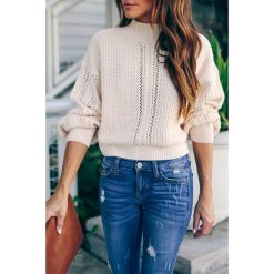 Sweter MISSA. Bluzy damskie Sweter MISSA, uniwersalny, bez wzorów. W wyprzedaży za 69,00 zł.