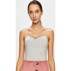 Tally Weijl - Top. Szare bluzki damskie TALLY WEIJL, s, bez wzorów, z elastanu, casualowe, bez kołnierzyka, bez rękawów. W wyprzedaży za 24,90 zł.