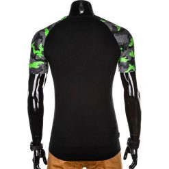 T-SHIRT MĘSKI Z NADRUKIEM MORO S1013 - CZARNY/SZARY. Czarne t-shirty męskie z nadrukiem Ombre Clothing, m. Za 35,00 zł.