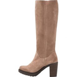 Buty zimowe damskie: Lazamani Kozaki na platformie taupe